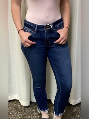 Flying Monkey Dark Blue High-Rise Ankle Skinny Jeans Y3993
